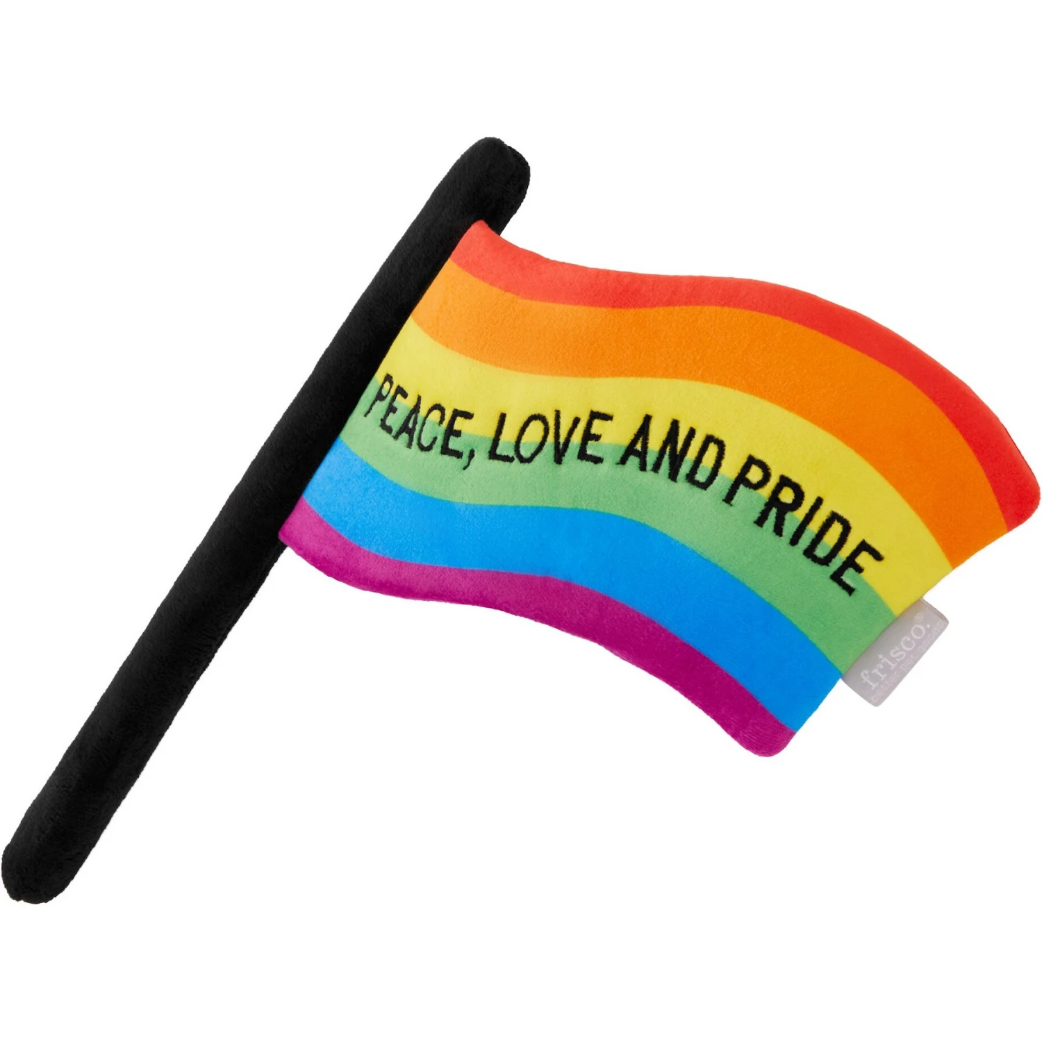 Frisco Pride Flag Flat Squeaky Dog Toy 1 Frisco Pride Flag Flat Squeaky Dog Toy