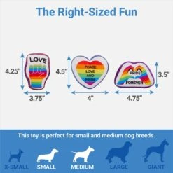 Frisco Pride Rainbow Hide & Seek Puzzle Plush Squeaky Dog Toy -Paws Joy Outlet Store 331673 PT2. AC SS1800 V1649785282