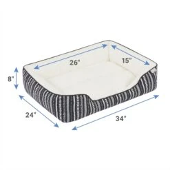 Frisco SW Stripe Rectangular Dog & Cat Cuddler -Paws Joy Outlet Store 333893 PT1. AC SS1800 V1661364033