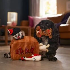 Frisco Halloween Scary Toy Box Hide & Seek Puzzle Plush Squeaky Dog Toy -Paws Joy Outlet Store 344160 PT3. AC SS1800 V1657657049