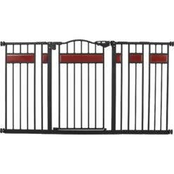 Frisco Wood Accents Extra Wide Auto-close Pet Gate, 30-in -Paws Joy Outlet Store 352631 PT2. AC SS1800 V1657657094