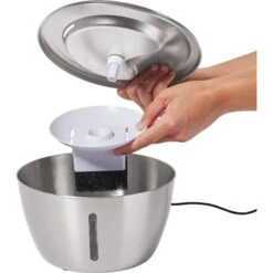 Frisco Stainless Steel Heart Dog & Cat Fountain -Paws Joy Outlet Store 355816 PT3. AC SS1800 V1665174172