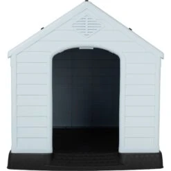 Frisco Plastic Outdoor Dog House With Elevated Platform -Paws Joy Outlet Store 370363 PT4. AC SS1800 V1659994338