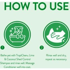 TropiClean Lime & Cocoa Butter Deshedding Dog Conditioner & Frisco Shedding Blade Dog Brush, One Size -Paws Joy Outlet Store 575070 PT3. AC SS1800 V1657660393