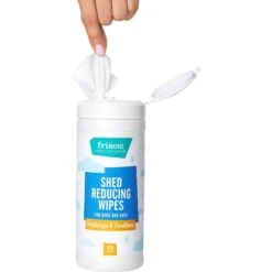 FURminator Long Hair Dog Deshedding Tool & Frisco Shed Reducing Waterless Grooming Wipes For Dogs & Cats, 50 Count -Paws Joy Outlet Store 575134 PT8. AC SS1800 V1657660396