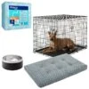 Frisco Insulated Two-Toned Non-Skid Stainless Steel Dog & Cat Bowl + 3 Items