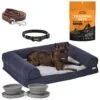 Frisco Top Grain Leather Leash + 4 Items