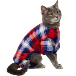 Frisco Cozy Plush Fleece Dog & Cat PJs, Plaid 10 Frisco Cozy Plush Fleece Dog & Cat PJs, Plaid -Paws Joy Outlet Store 719102 PT2. AC SS1800 V1692202558