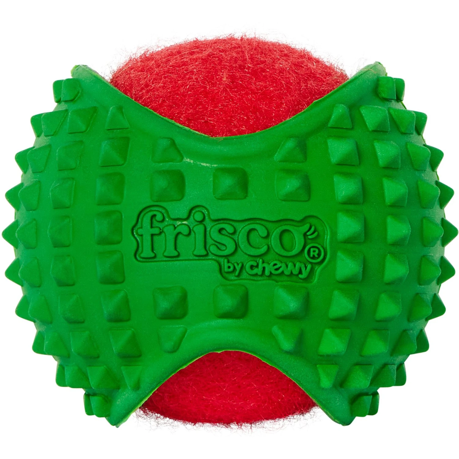 Frisco Holiday Fetch Squeaky Tennis Ball With Rubber Sleeve Dog Toy 1 Frisco Holiday Fetch Squeaky Tennis Ball With Rubber Sleeve Dog Toy