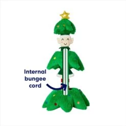Frisco Holiday Elf In A Tree Bungee Plush Squeaky Dog Toy -Paws Joy Outlet Store 739846 PT2. AC SS1800 V1695045362