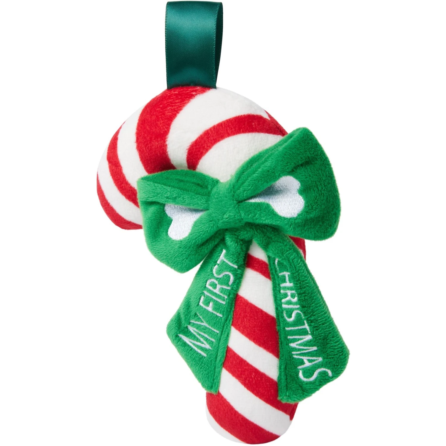 Frisco Holiday My First Christmas Candy Cane Plush Squeaky Puppy Toy 1 Frisco Holiday My First Christmas Candy Cane Plush Squeaky Puppy Toy