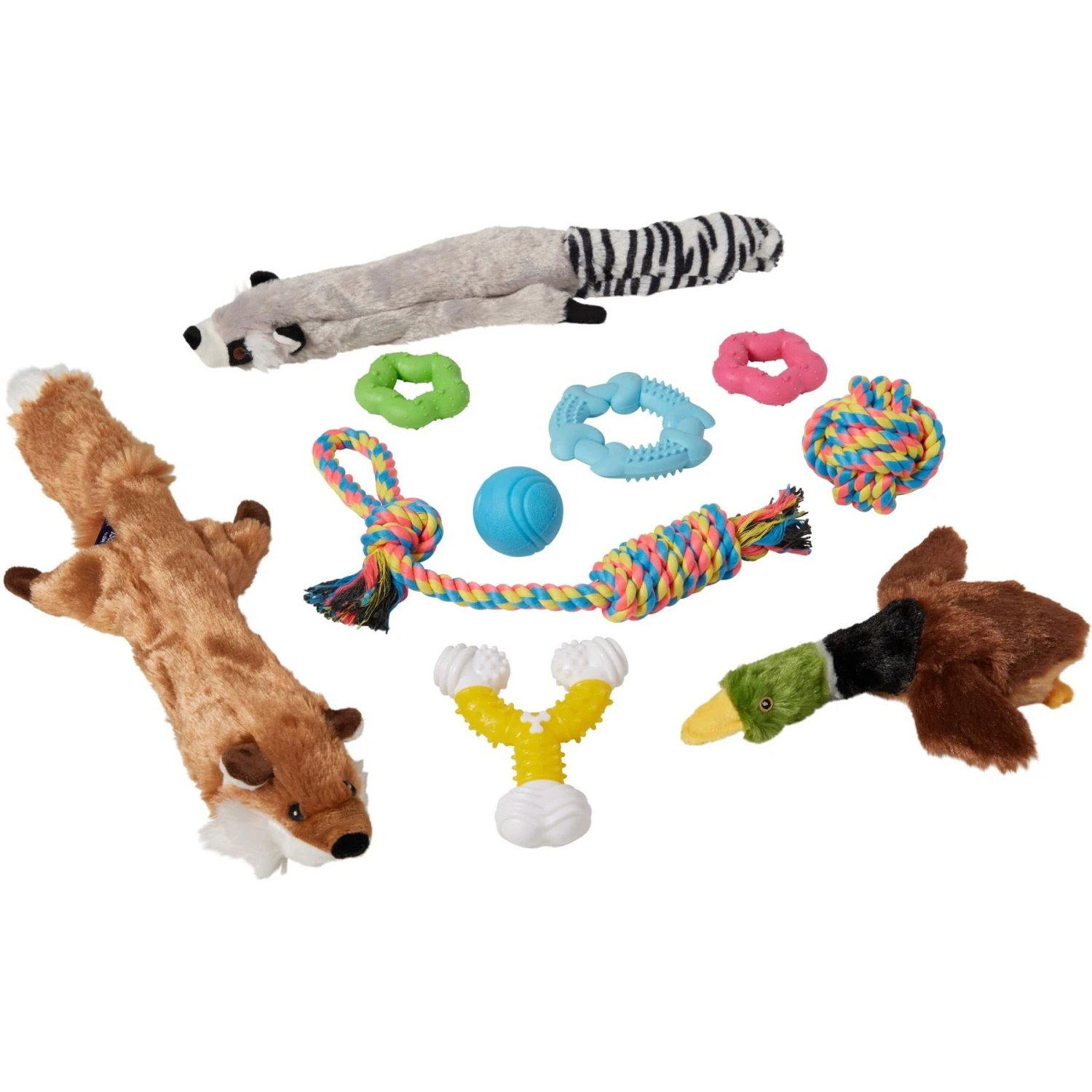 Frisco Forest Friends Plush, Rope & TPR Variety Pack Dog Toy 1 Frisco Forest Friends Plush, Rope & TPR Variety Pack Dog Toy