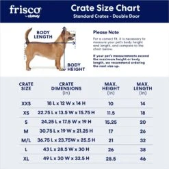 Frisco Fold & Carry Double Door Collapsible Wire Dog Crate -Paws Joy Outlet Store 88789 PT2. AC SS1800 V1667228179