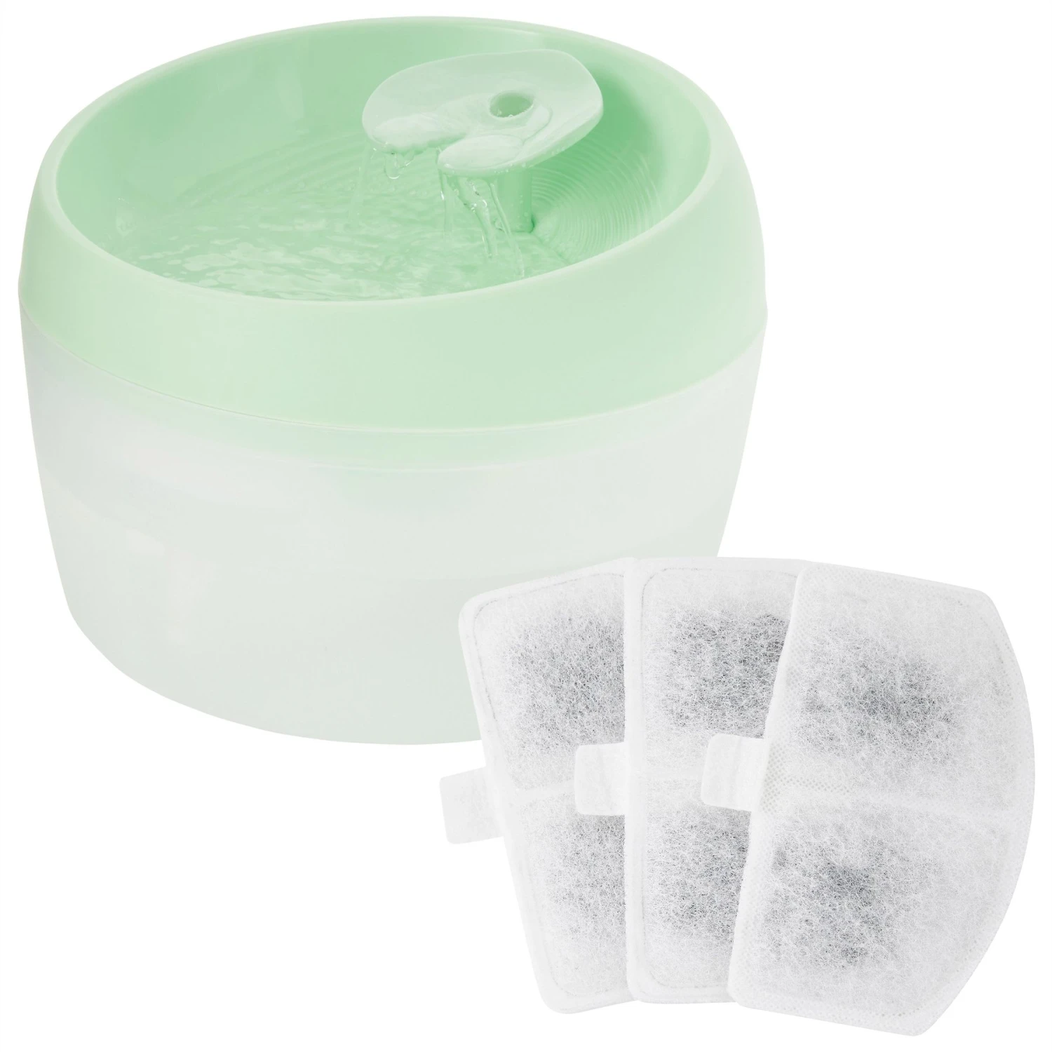 Frisco Whimsical Leaf Round Dog & Cat Fountain & Frisco Pet Fountain Replacement Filters 1 Frisco Whimsical Leaf Round Dog & Cat Fountain & Frisco Pet Fountain Replacement Filters