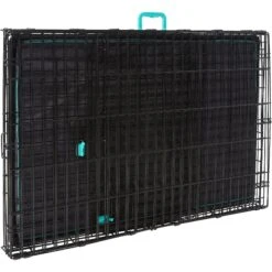Frisco Heavy Duty Enhanced Lock Double Door Fold & Carry Wire Dog Crate & Mat Kit & MidWest Quiet Time Fleece Dog Crate Mat -Paws Joy Outlet Store 947398 PT3. AC SS1800 V1693925029