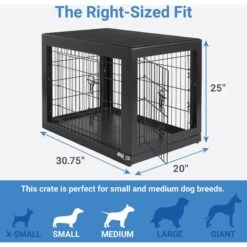 Frisco Double Door Furniture Style Dog Crate, Black & Frisco Swirl Dog Crate Mat 11 Frisco Double Door Furniture Style Dog Crate, Black & Frisco Swirl Dog Crate Mat -Paws Joy Outlet Store 947710 PT2. AC SS1800 V1693920105